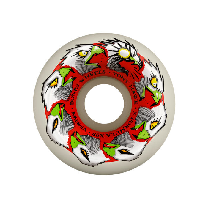 BONES WHEELS X Formula Skateboard Wheels 60mm 99A V5 Sidecut - High Performance Wheels for Street Skating, Park Riding & Vert Ramps