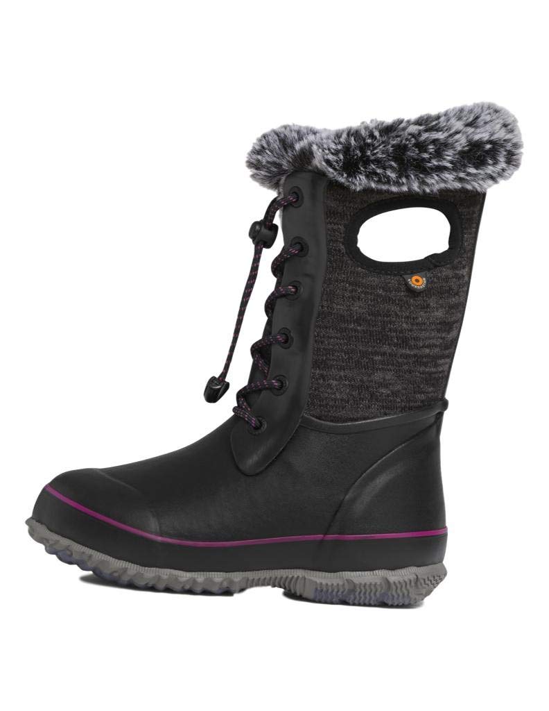 BOGS Arcata Knit Waterproof Winter Boots for Girls - Toddler, Little Kid & Big Kid Sizes - Warm & Comfortable for Snow, Rain & Outdoor Play