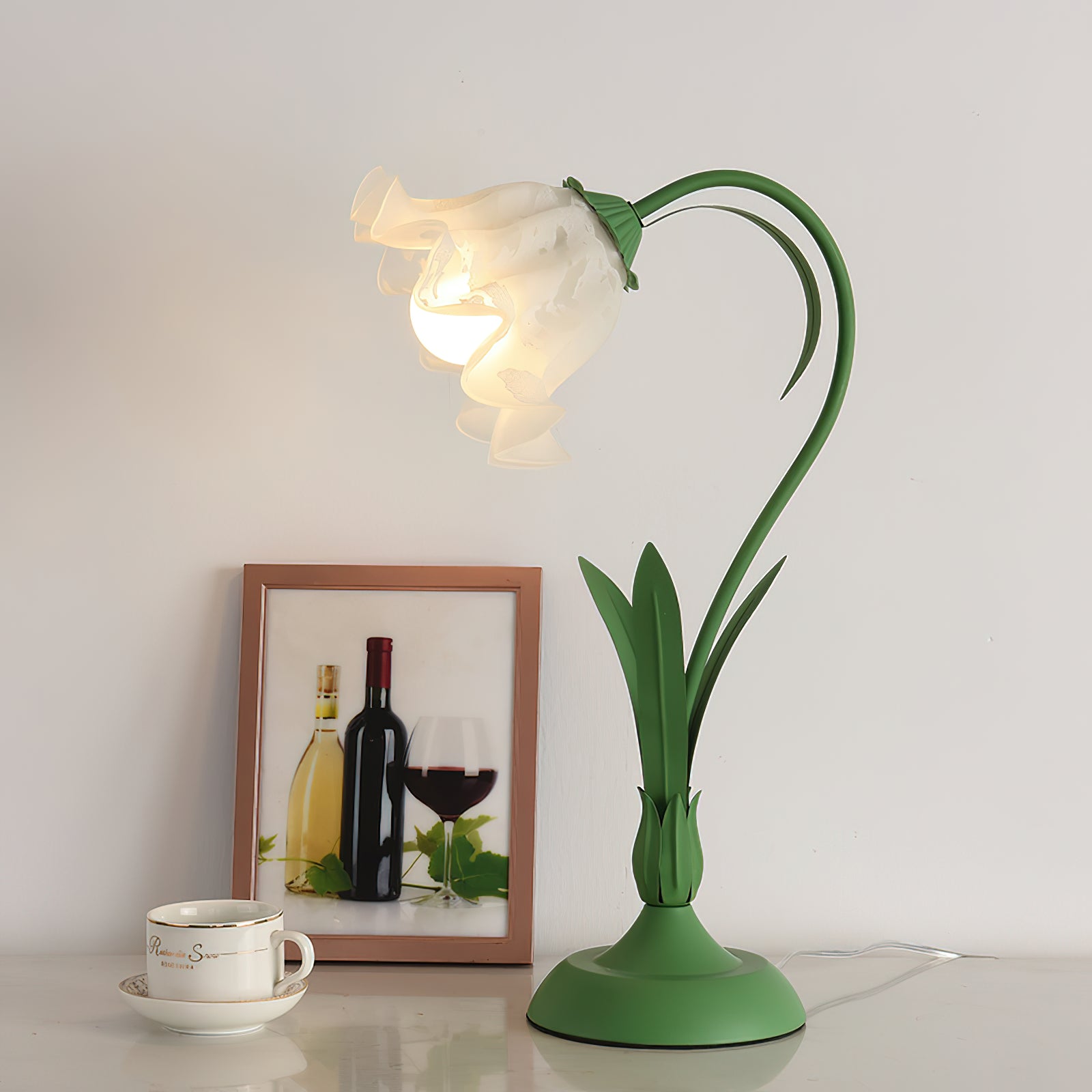 Elegant Flowers Atmosphere Table Lamp - Romantic Mood Lighting for Bedroom, Living Room & Home Decor