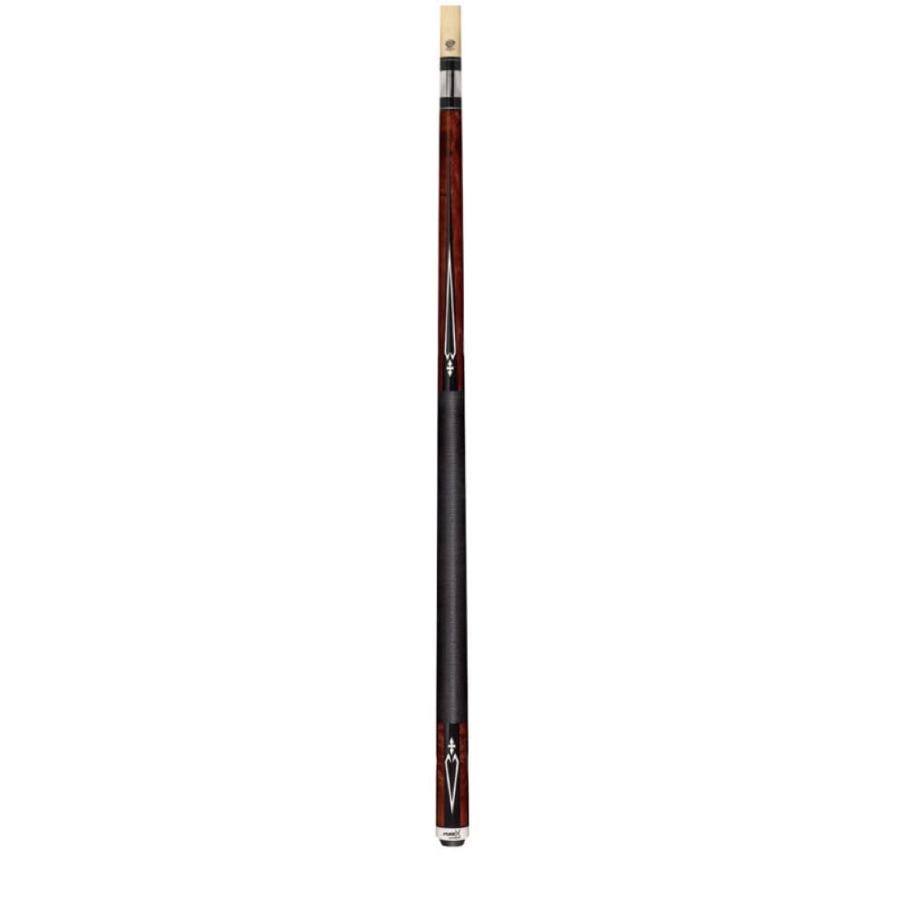 Premium HXT15 Pool Cue - Walnut-Stained Birds-Eye Maple with Black & White Diamond Inlays | Professional Billiard Stick for Tournament Play & Home Game Rooms