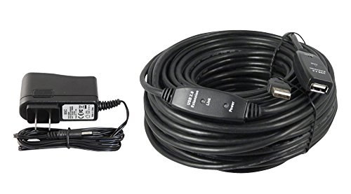 98ft USB 2.0 High Speed Active Extension Cable with Signal Booster - Perfect for Home Office, Gaming Setup & Long-Distance Device Connections