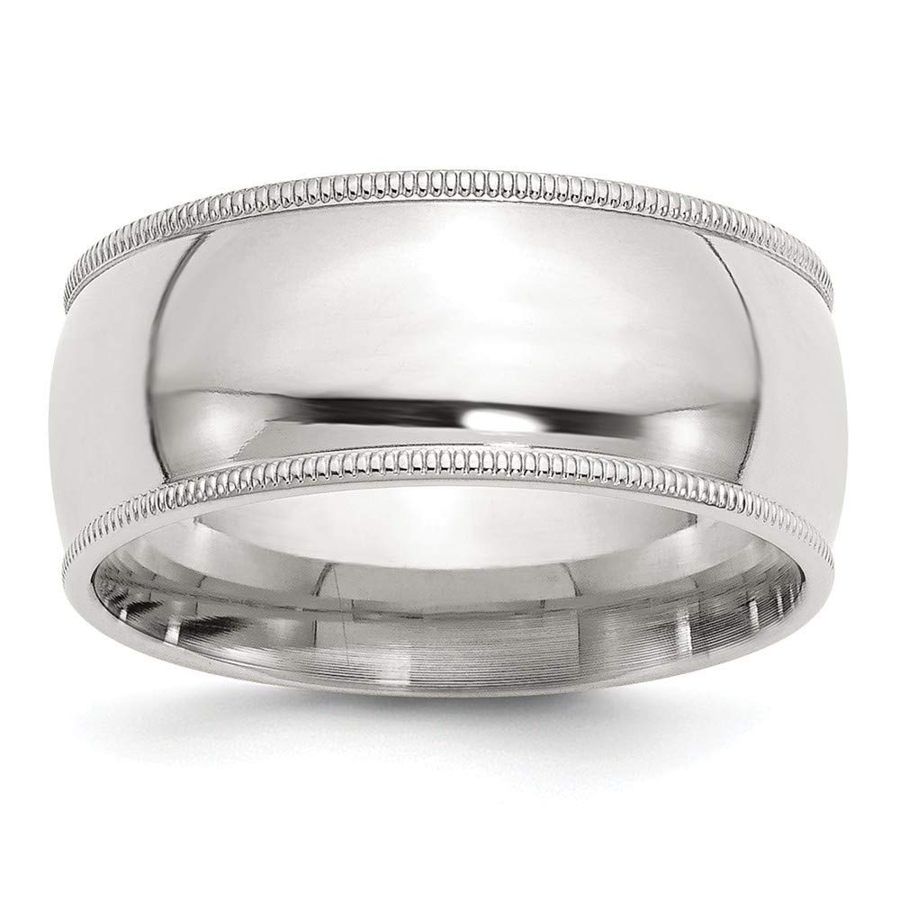 925 Sterling Silver Millgrain Comfort Fit Band Ring for Women - Elegant Jewelry Gift in 4mm, 5mm, 6mm, 7mm, 8mm, 9mm, 10mm Widths - Perfect for Weddings, Anniversaries & Everyday Wear