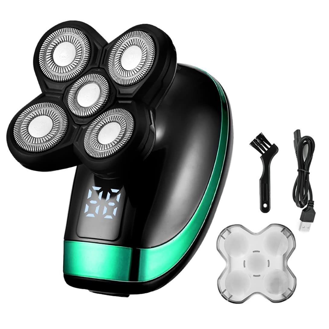Bald Head Shaver for Men - Electric Shaver & Beard Trimmer Kit with Digital Display, Wet/Dry Use - Full Body Grooming Kit for Face, Head & Body Shaving (Package B) - Perfect for Travel, Gym & Daily Grooming Routine