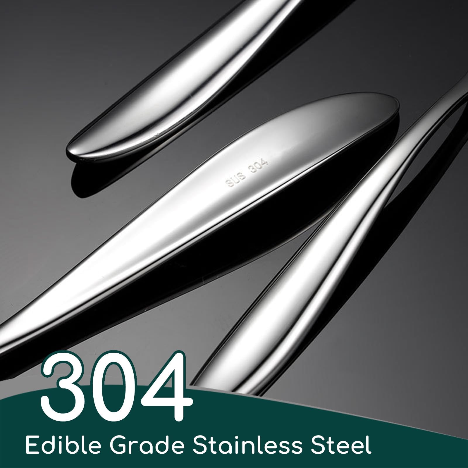 30-Piece Stainless Steel Silverware Set - Elegant Flatware Cutlery for 6 People with Forks, Spoons & Knives - Dishwasher Safe Kitchen & Dining Tableware - Perfect for Dinner Parties, Restaurants & Everyday Use