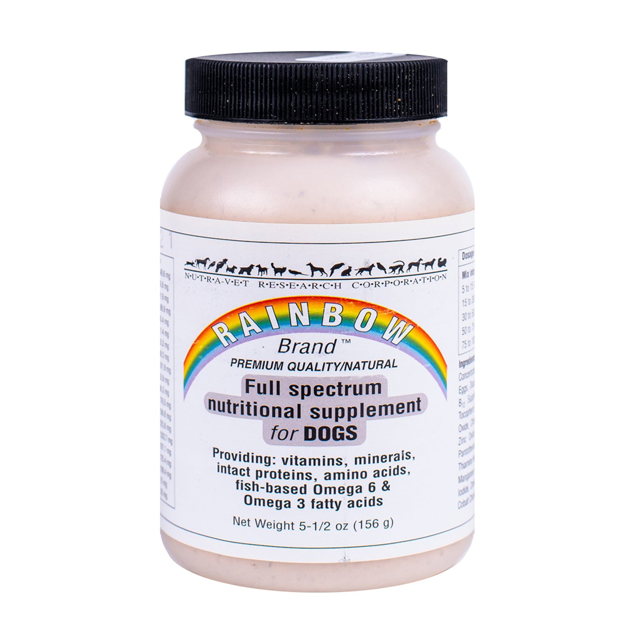 Nutra Vet Rainbow Full Spectrum Powder for Dogs - Organic Multivitamin Supplement for Joint Health & Immunity - Perfect for Active & Senior Dogs - Use Daily for Optimal Wellness