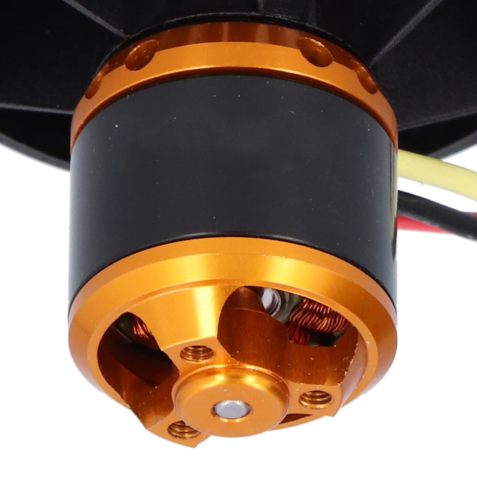 High-Performance Aluminum Alloy RC Ducted Fan - 12 Blade Brushless Motor Electric Fan for RC Airplanes (4600KV, Clockwise Rotation) | Perfect for Jet Models, DIY RC Projects & High-Speed Aircraft Upgrades