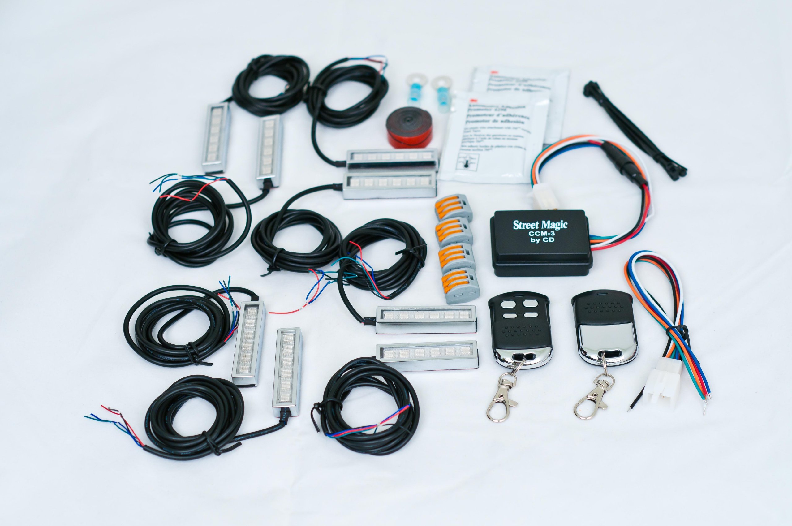 Custom Dynamics Magical Wizard LED Light Kit for Motorcycles - Super Bright RGB Color Changing Lights for Harley, Honda, Yamaha - Perfect for Night Rides & Custom Bike Shows