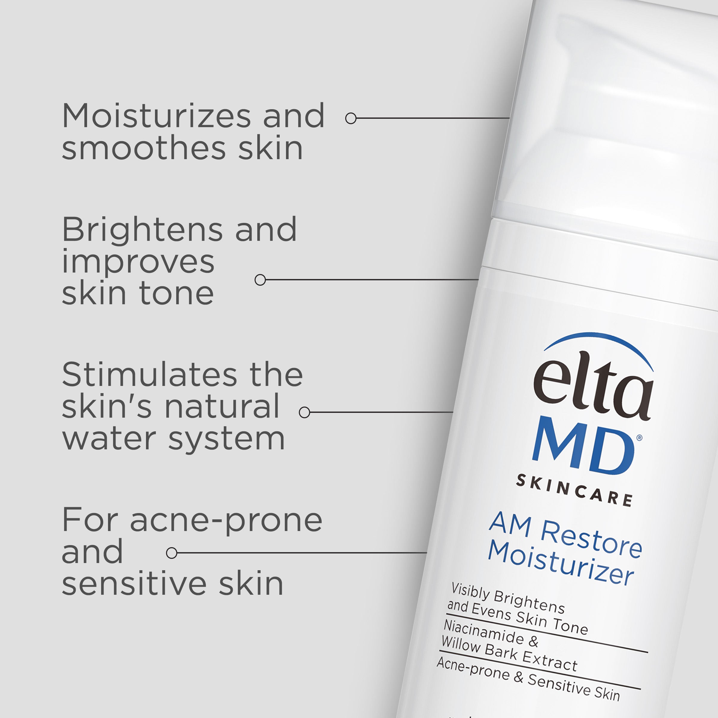 AM Restore Moisturizer - Hydrating Face Cream for Dry Skin | Day & Night Moisturizer for Women & Men | Perfect for Daily Skincare Routine & Travel