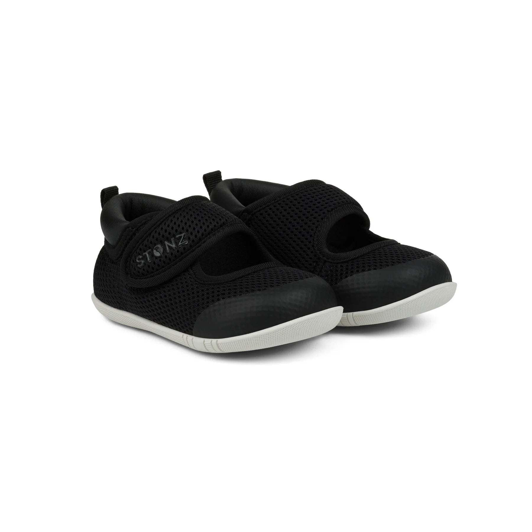 Stonz Black Cruiser Mary Jane Baby Shoes - Comfortable & Stylish First Walkers for Toddlers - Perfect for Outdoor Play & Special Occasions