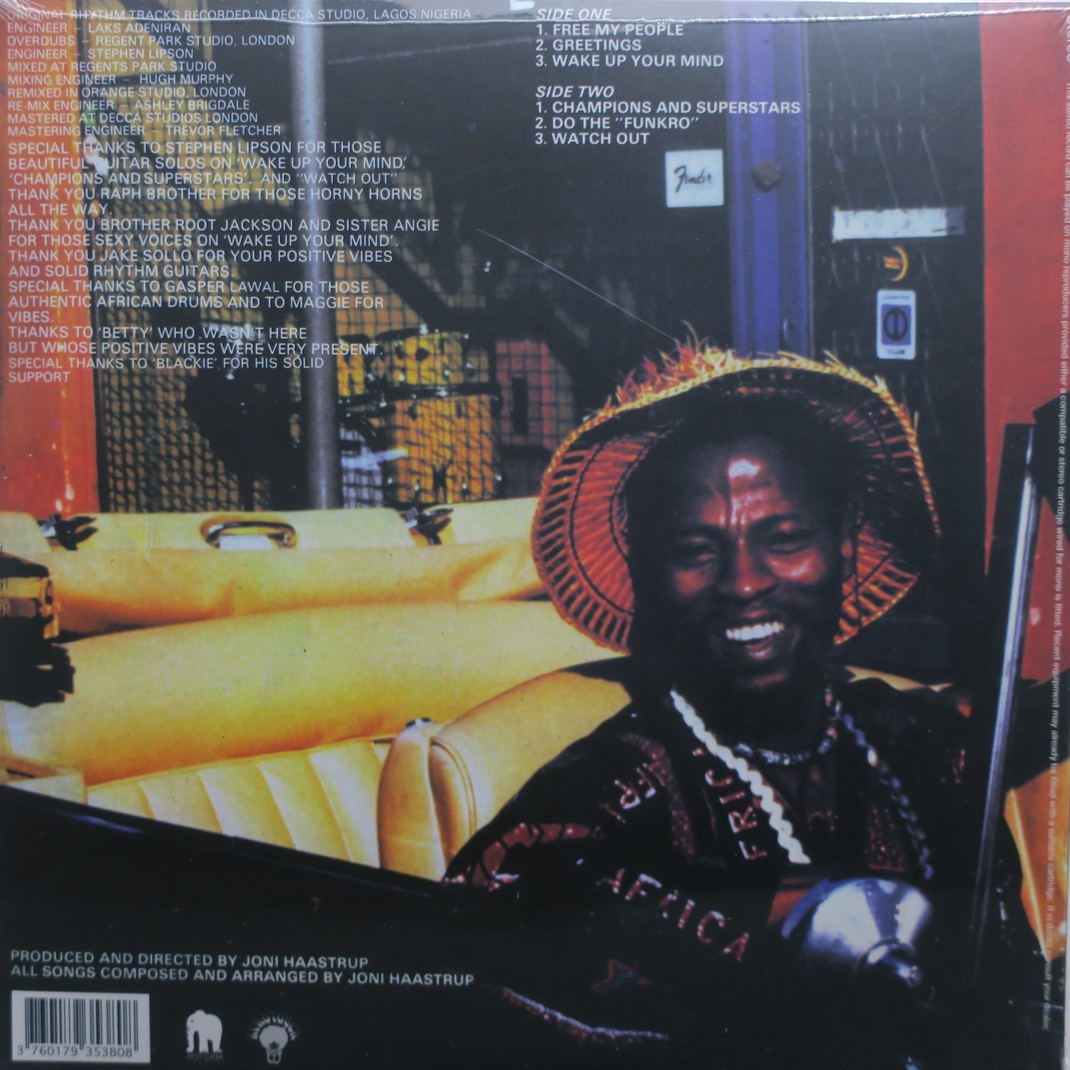 JONI HAASTRUP 'Wake Up Your Mind' Vinyl LP Record - 1978 Afrobeat Music Album - Perfect for Music Collectors & Afrobeat Enthusiasts