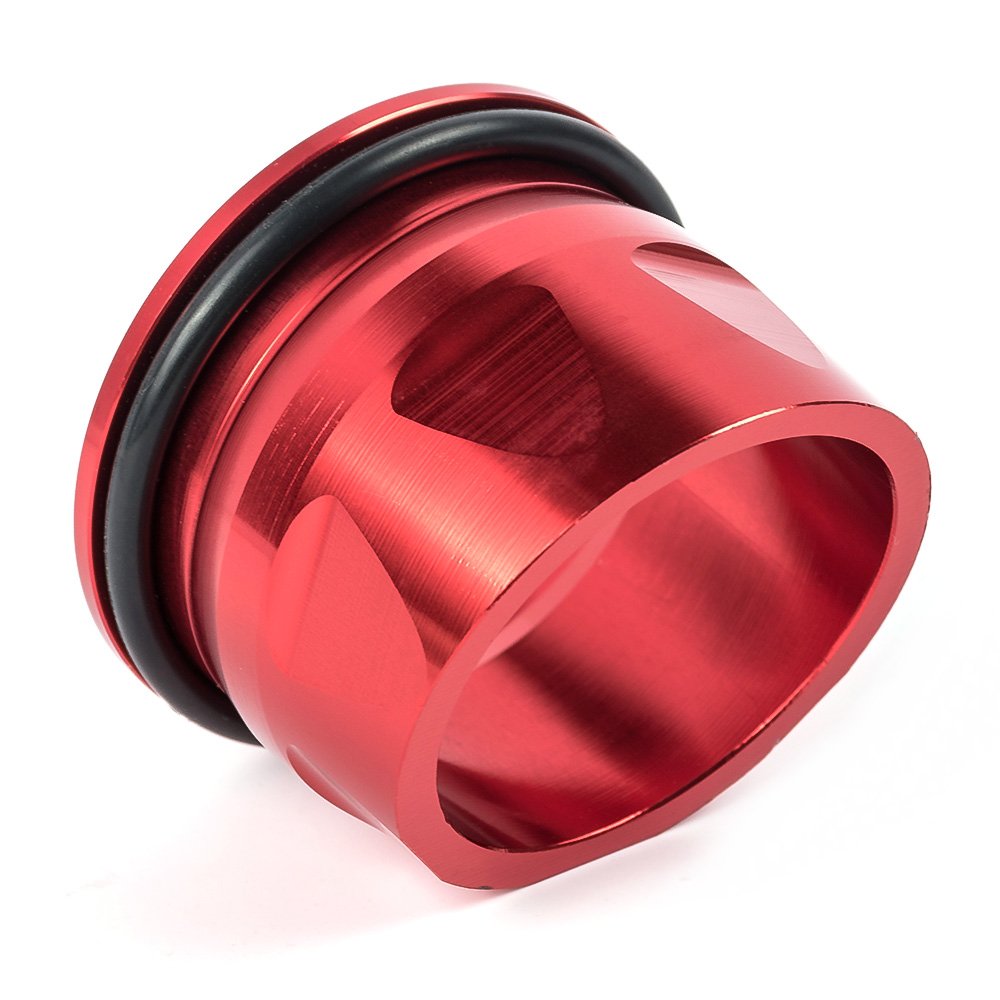 Yamaha TMAX 530 2012-2016 CNC Aluminum Exhaust Tip Cover - Red Motorcycle Accessory for Enhanced Style & Protection | Perfect for Urban Commuting & Performance Riding