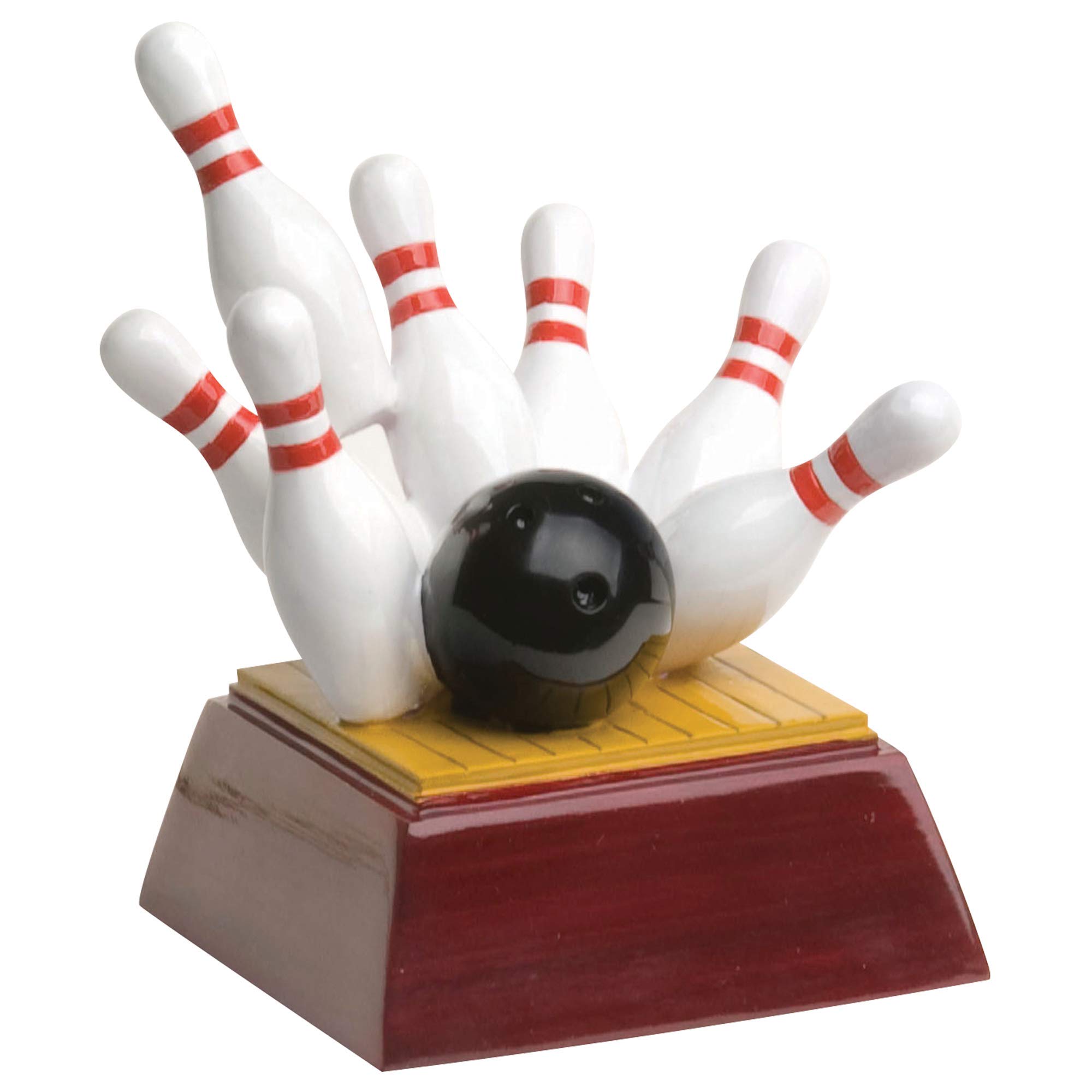 4 Inch Tall Resin Bowling Trophy Award - Perfect for Bowling Tournaments, League Prizes & Sports Achievements