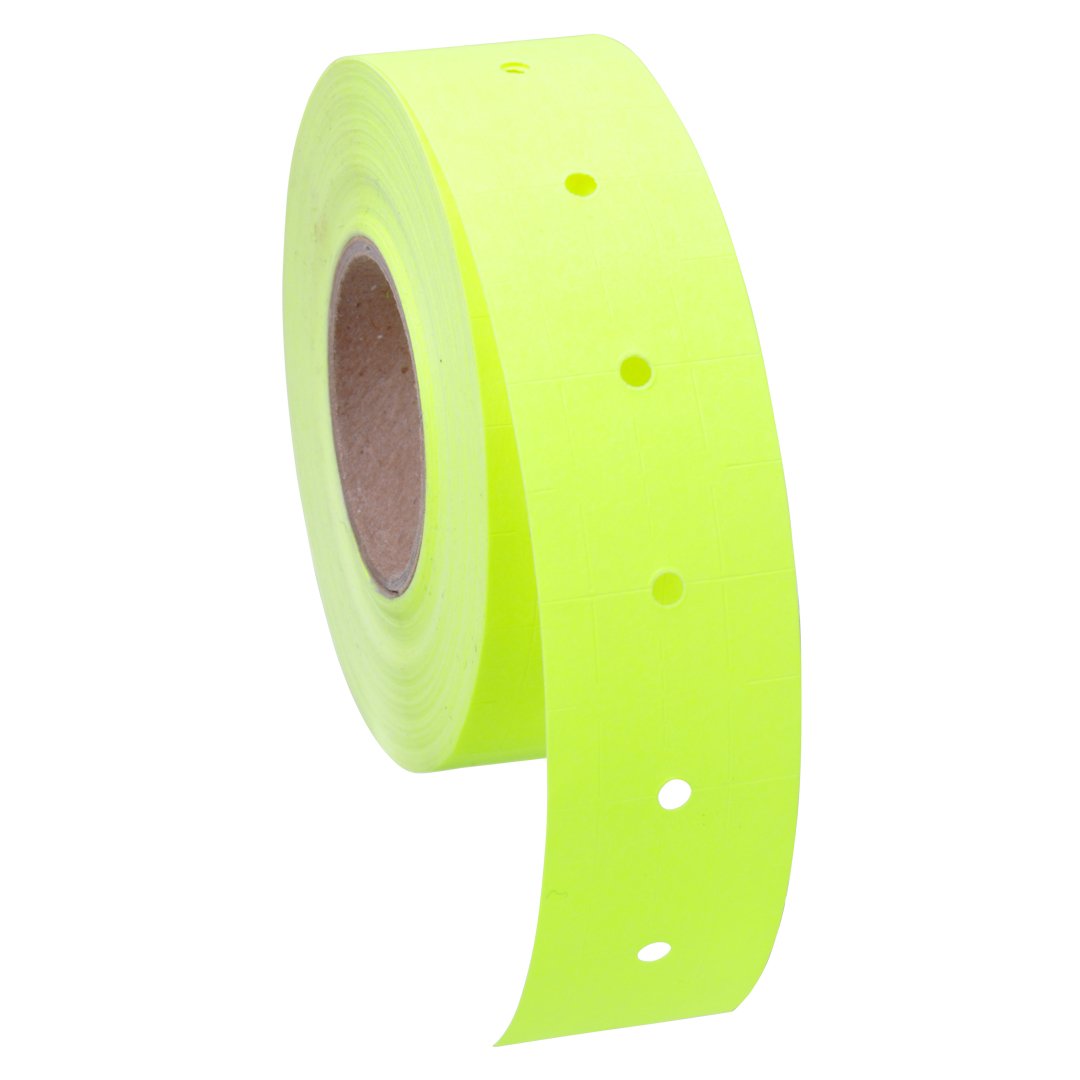 16 Pack Fluorescent Chartreuse Labels for Towa® GL, SpeedyMark4 & Halmark Model L Price Guns - Free Ink Roll Included | Perfect for Retail Pricing, Inventory Management & Warehouse Labeling