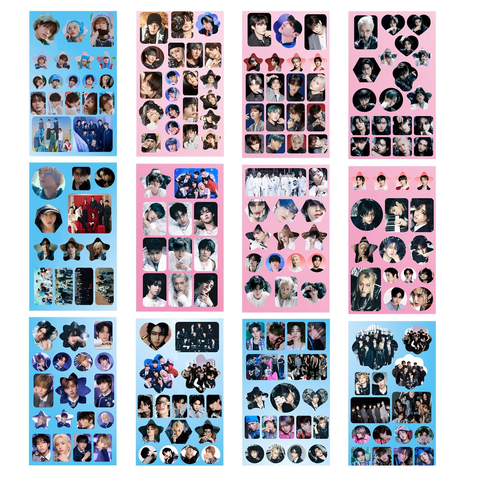 300PCS Stray Kids Stickers Set - Cute Kpop Stickers for Fans, Waterproof Vinyl Decals for Laptop, Phone, Skateboard, Car, Notebook - Perfect Gift for Kpop Lovers (Pink) - Great for Room Decor, School Supplies & Fan Collections