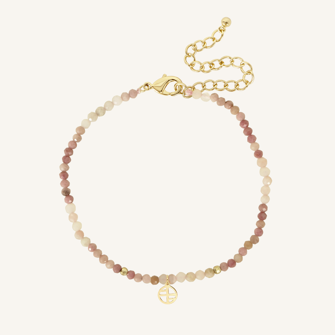 Rhodochrosite Bracelet for Women - Natural Stone Jewelry for Self Love & Emotional Healing | Perfect for Meditation, Yoga & Spiritual Gifts