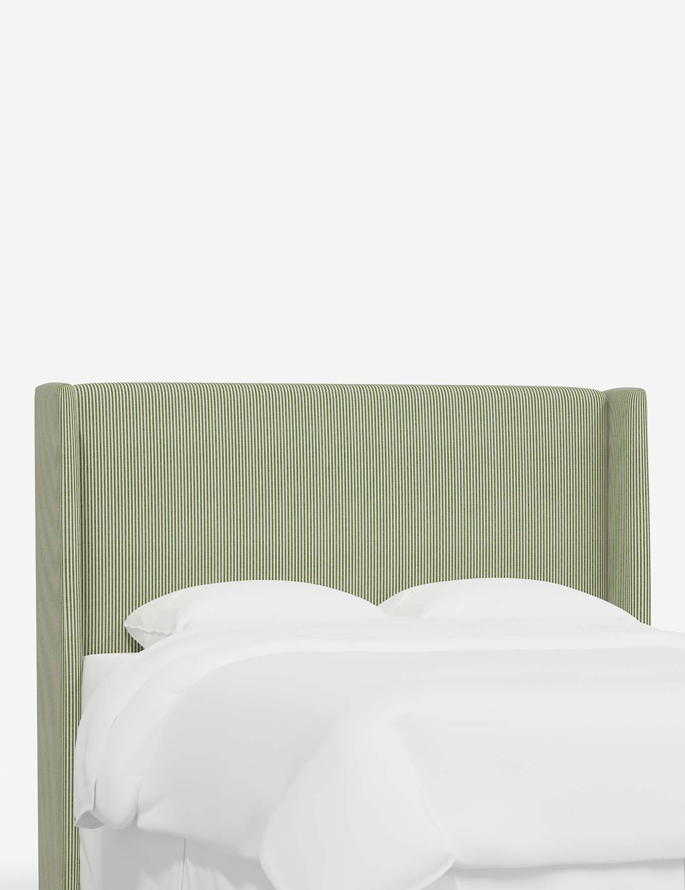 Adara Upholstered Headboard - Queen Size Bed Frame Headboard with Nailhead Trim - Perfect for Master Bedroom, Guest Room & Home Decor