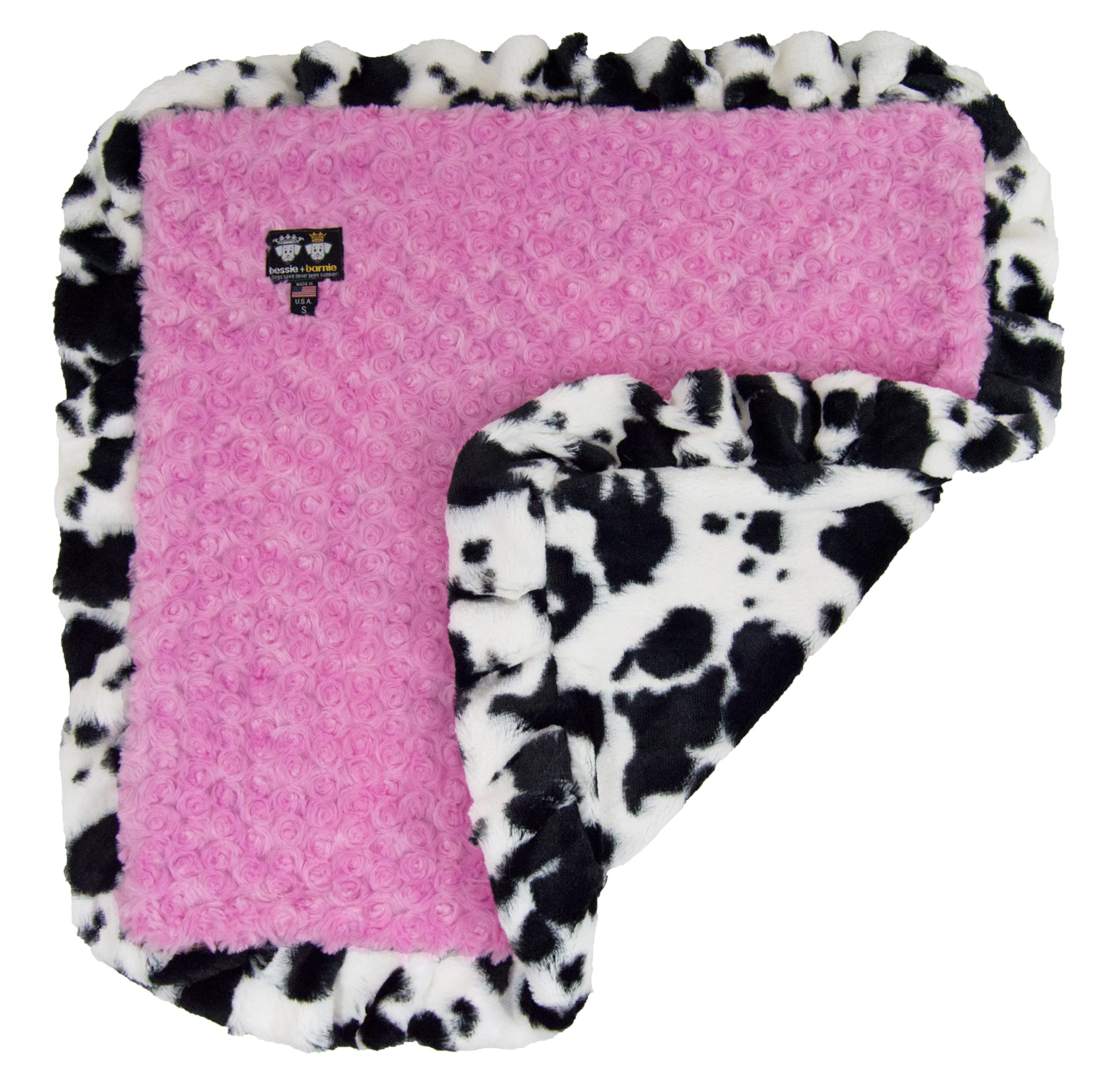 Bessie and Barnie Ultra Soft Reversible Faux Fur Pet Blanket for Dogs and Cats - Machine Washable Plush Blanket in Multiple Sizes & Colors - Perfect for Beds, Couches, and Travel Comfort