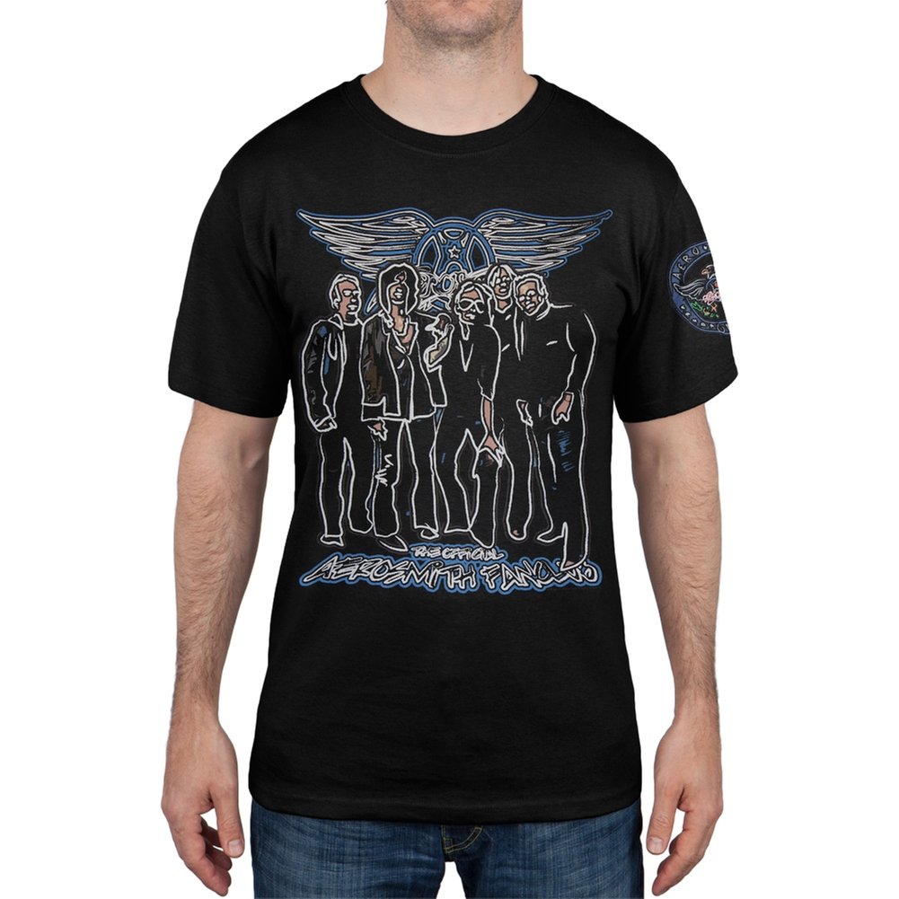 Official Aerosmith Fan Club T-Shirt - Vintage Rock Band Merchandise for Concerts & Music Lovers