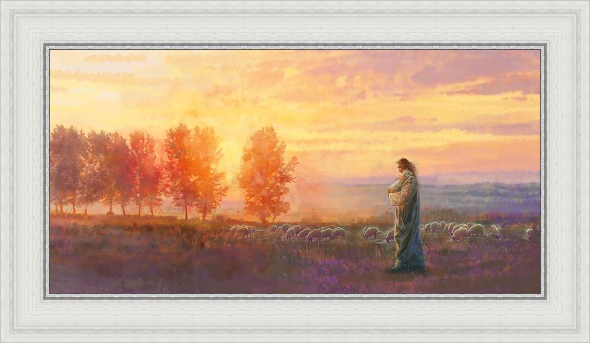 Eventide By Yongsung Kim - Premium Christian Wall Art for Home & Church Decor | Inspirational Bible Verse Canvas Painting | Perfect for Living Room, Bedroom & Worship Spaces