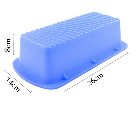 PINDIA 1-Piece Silicone Non-Stick Bread Loaf Cake Baking Pan - Rectangular Bakeware Mold for Homemade Bread & Cakes (Random Color: Red) - Perfect for Baking, Meal Prep & Gift Giving