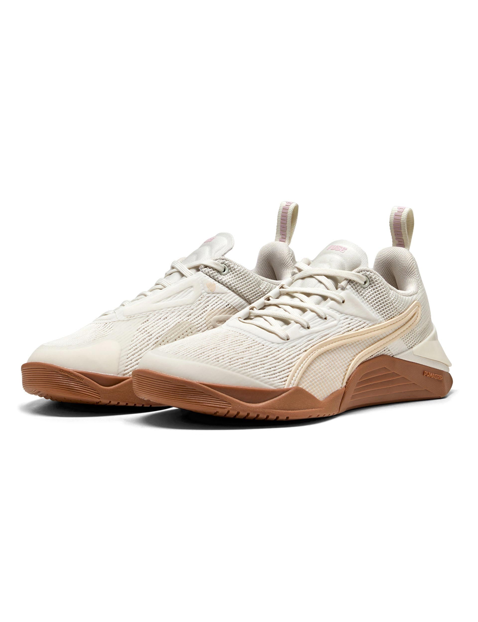 Fuse 3.0 Training Shoes for Men & Women - Lightweight Gym Workout Sneakers in Warm White/Alpine Snow/Rose Mauve/Gum - Perfect for Running, CrossFit & Fitness Training