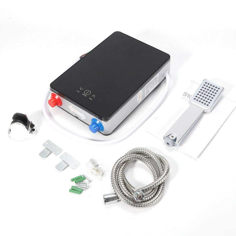 6500W Electric Tankless Water Heater - 220V Instant Hot Water Heater with Digital Display & Overheating Protection - Perfect for Bathroom, Kitchen, RV, and Home Use