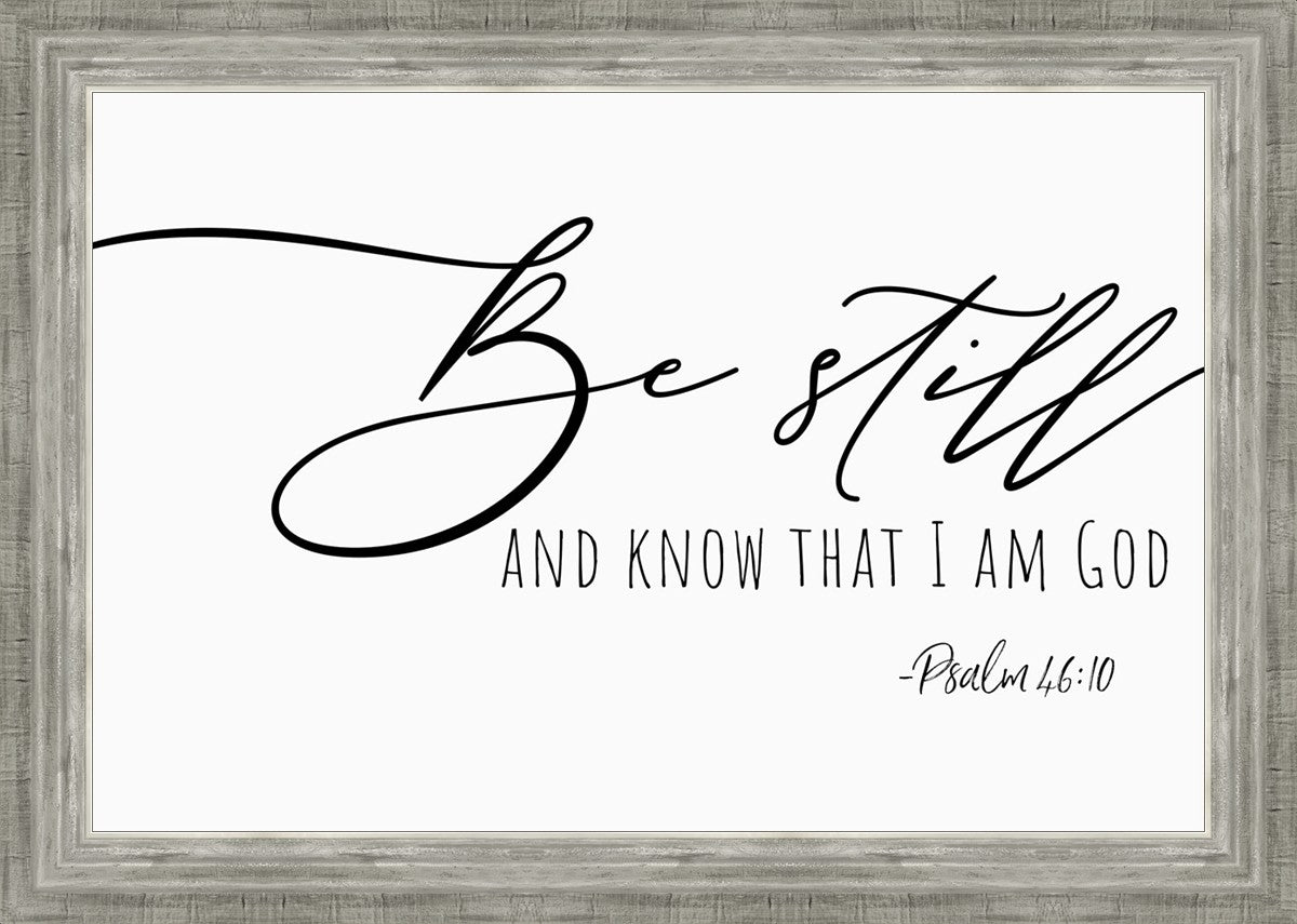 Be Still By Paige Tilly - Inspirational Wall Art Decor for Home, Office & Gifts - Perfect for Living Room, Bedroom & Meditation Space