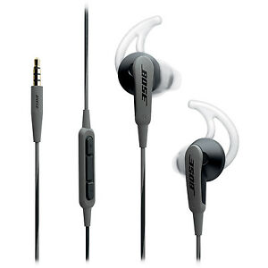 Bose SoundSport In-Ear Headphones with Mic for iPhone & Android - Sweatproof Wireless Earbuds for Running, Gym & Workout - Charcoal Black