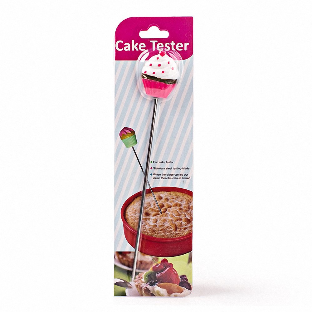 2-Pack Stainless Steel Cake Tester Probe - Long Baking Skewer Tool for Cakes, Bread, Pastries, Cookies & Muffins | Perfect for Home Bakers & Professional Chefs | Essential Kitchen Baking Accessory