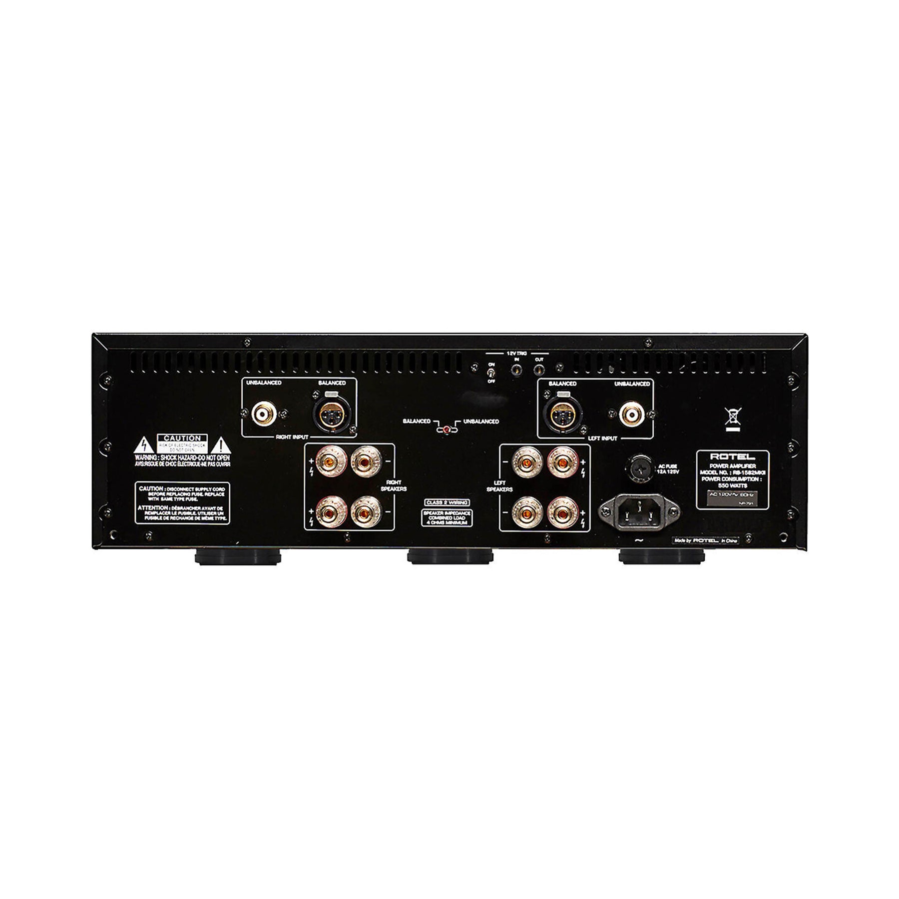 Rotel RB1582MK2 Stereo Power Amplifier - 200W x 2 High-Performance Audio Amplifier for Home Theater & Hi-Fi Systems | Perfect for Audiophiles & Music Enthusiasts