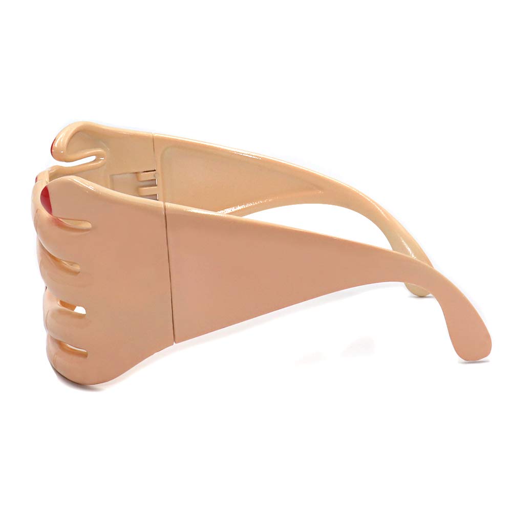 Funny Finger Shaped Glasses - Novelty Costume Eyewear for Men & Women | Perfect for Birthday Parties, Halloween, and Cosplay Events