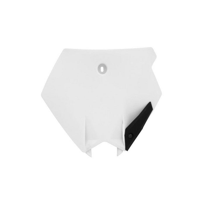 KTM 85SX 03-12 Front Number Plate - White Replacement Part for Dirt Bike & Motocross Racing | Off-Road Motorcycle Accessories