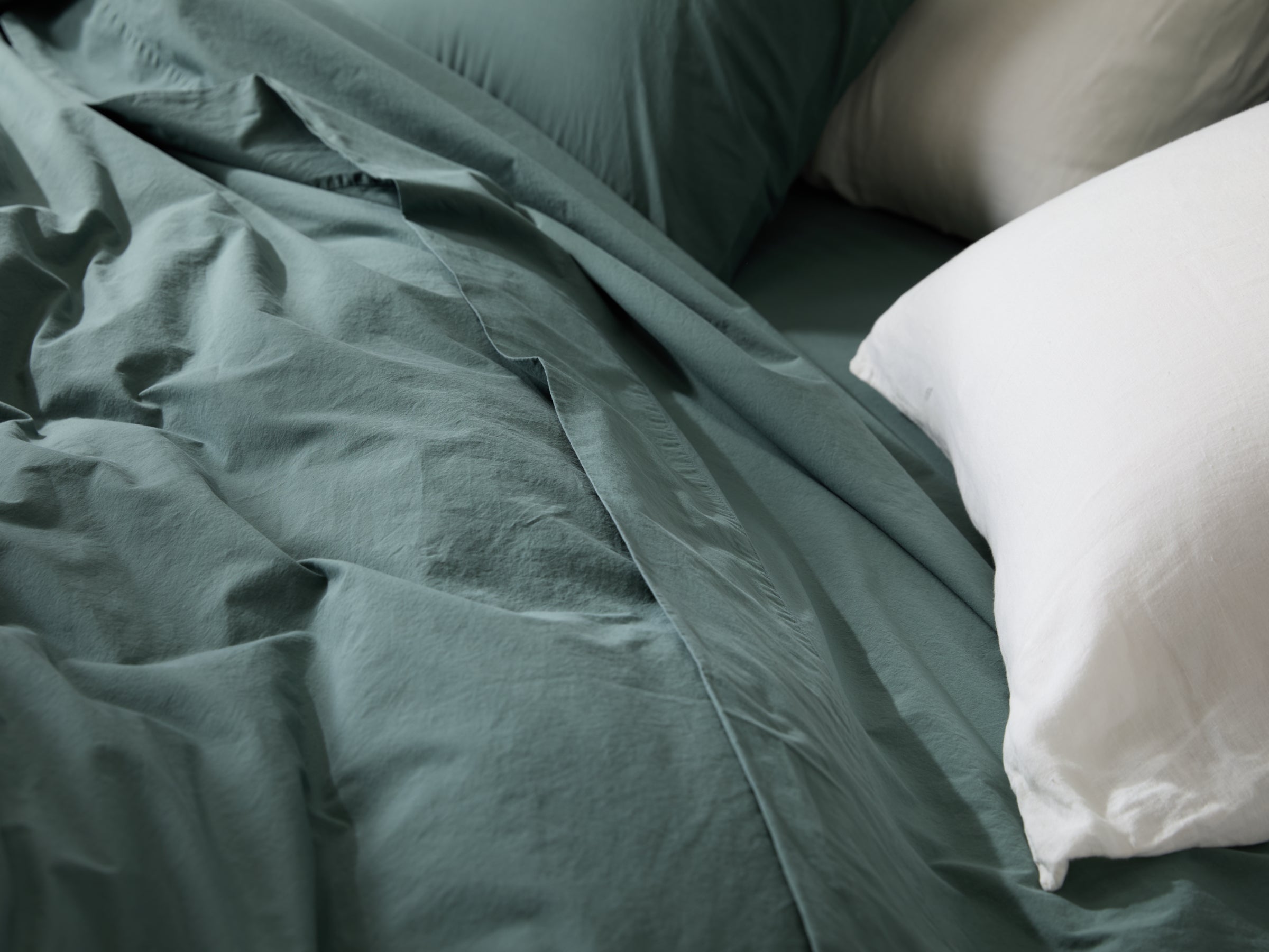 Premium 100% Cotton Percale Top Sheet - Soft & Breathable Bedding - Agave Green - Perfect for Hotels, Guest Rooms & Luxury Home Decor