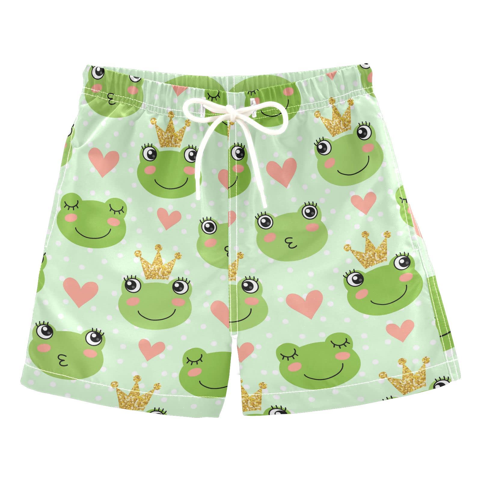 Boccsty Boys Swim Trunks for Toddler & Kids 2-14 Years - Quick Dry Summer Swimwear with Drawstring, Beach Board Shorts for Swimming Pool & Ocean Play