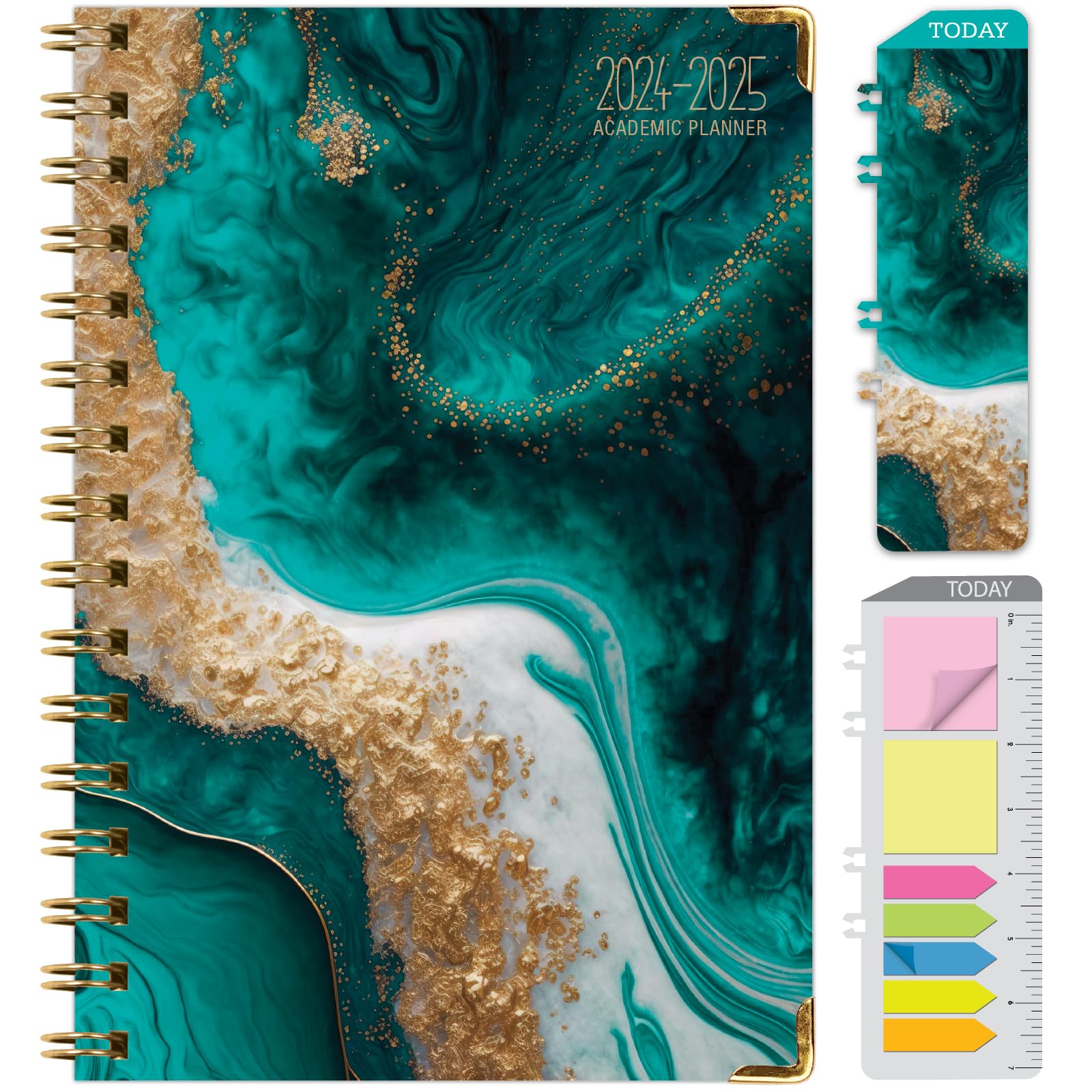 2024-2025 Academic Year Hardcover Planner - June 2024 to July 2025, 5.5