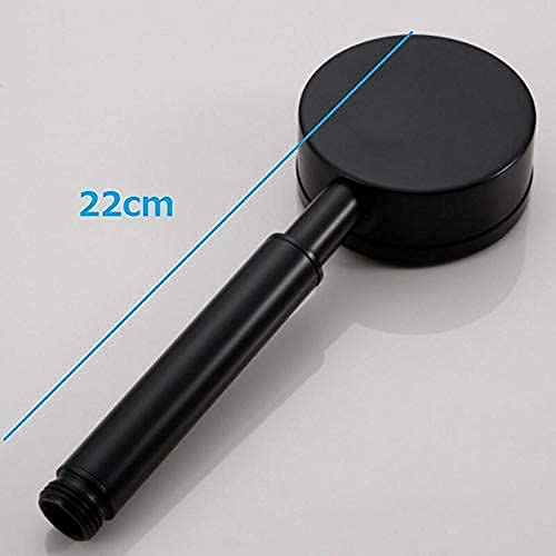 High Pressure Handheld Shower Head - 304 Stainless Steel Matte Black Wall Mount Showerhead for Bathroom & Spa Relaxation