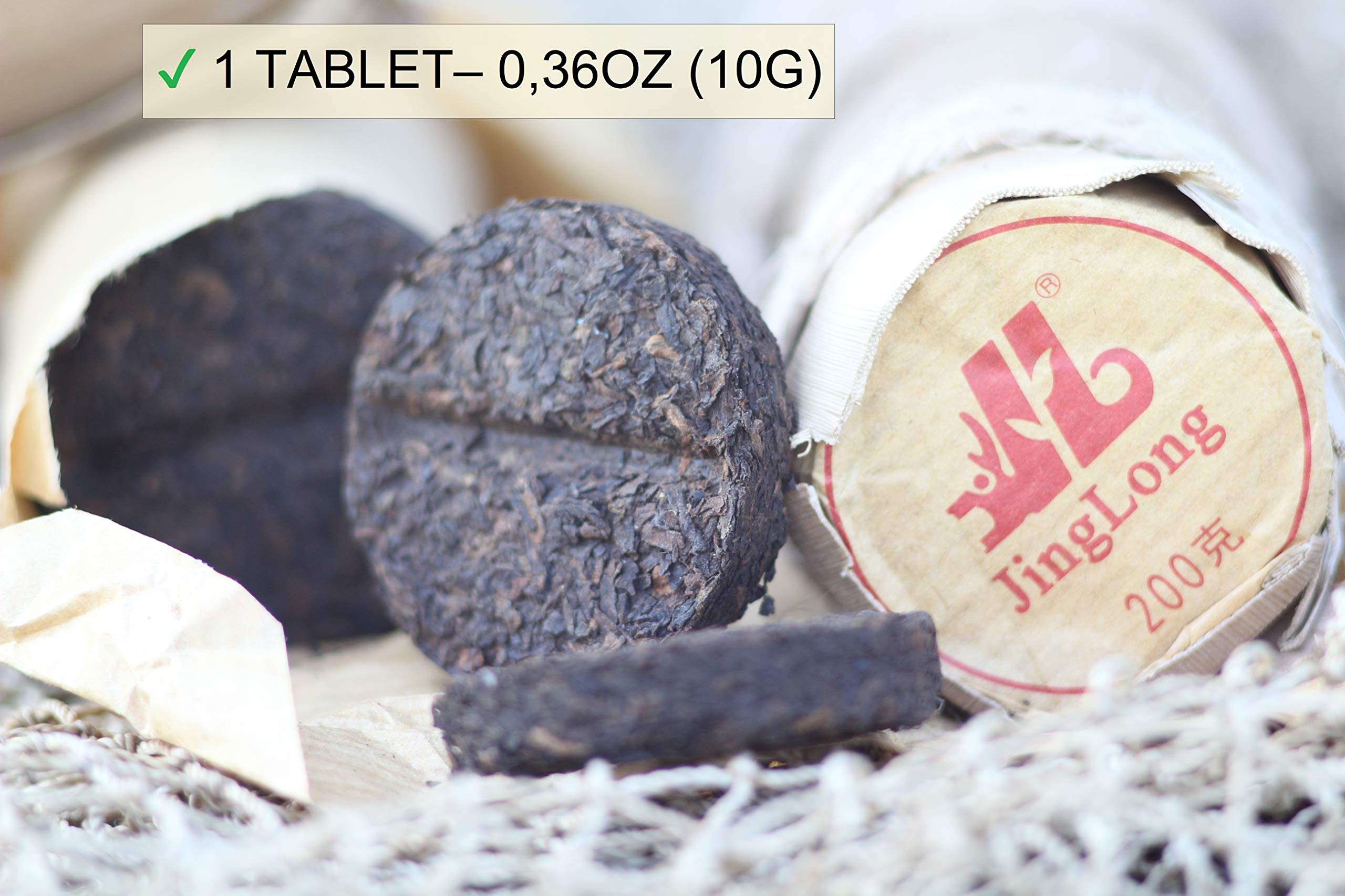 Premium Pu-erh Tea in Bamboo Leaf Tube - Ripe Puerh Tea (7.1oz/200g) - 80 Cups - Organic Loose Leaf Tea - Perfect for Gifting, Relaxation & After-Meal Digestion