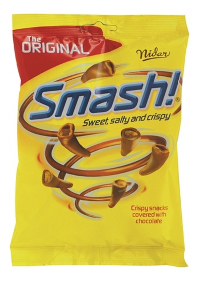 12 Bags x 100g Nidar Smash Original Norwegian Milk Chocolate Candies - Premium Norwegian Snacks & Sweets for Parties, Gifts & Everyday Treats