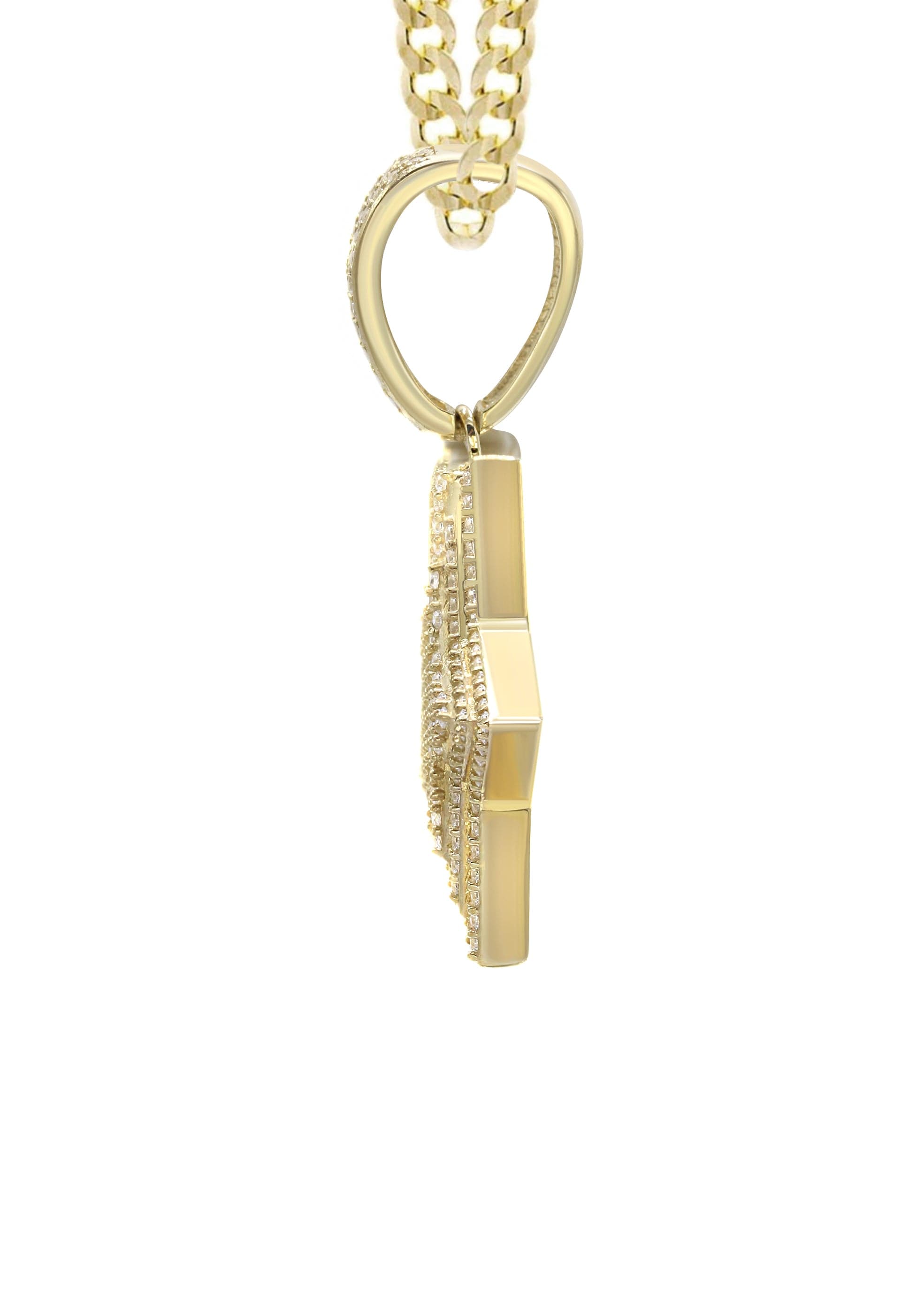 10K Yellow Gold Angel Pendant Necklace for Women - 21 Grams | Elegant Gift for Birthday, Anniversary & Special Occasions