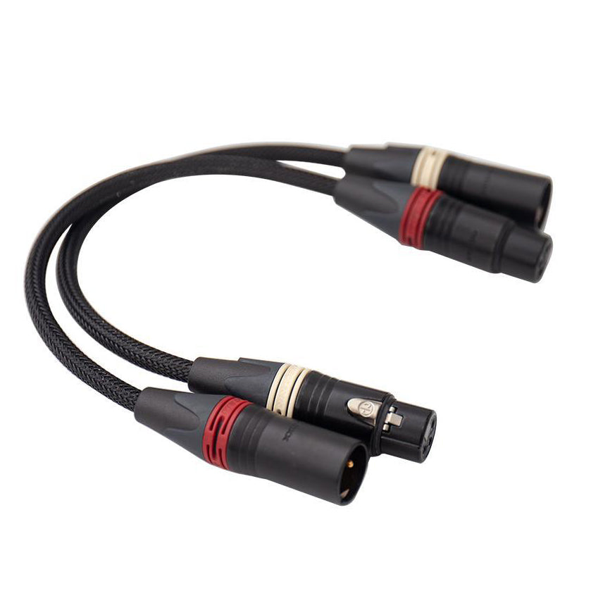 Fanmusic C006 XLR Balanced Female to Male HiFi Audio Cable - Professional Studio Microphone & Equipment Connection for Recording, Live Performance & Home Theater