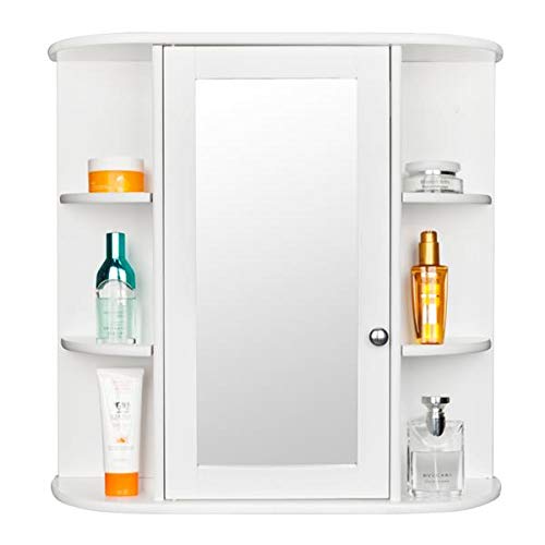 White Wall-Mounted Bathroom Cabinet Over The Toilet - Space Saving Storage Organizer for Towels, Toiletries & Bathroom Essentials | Perfect for Small Bathrooms & Apartments