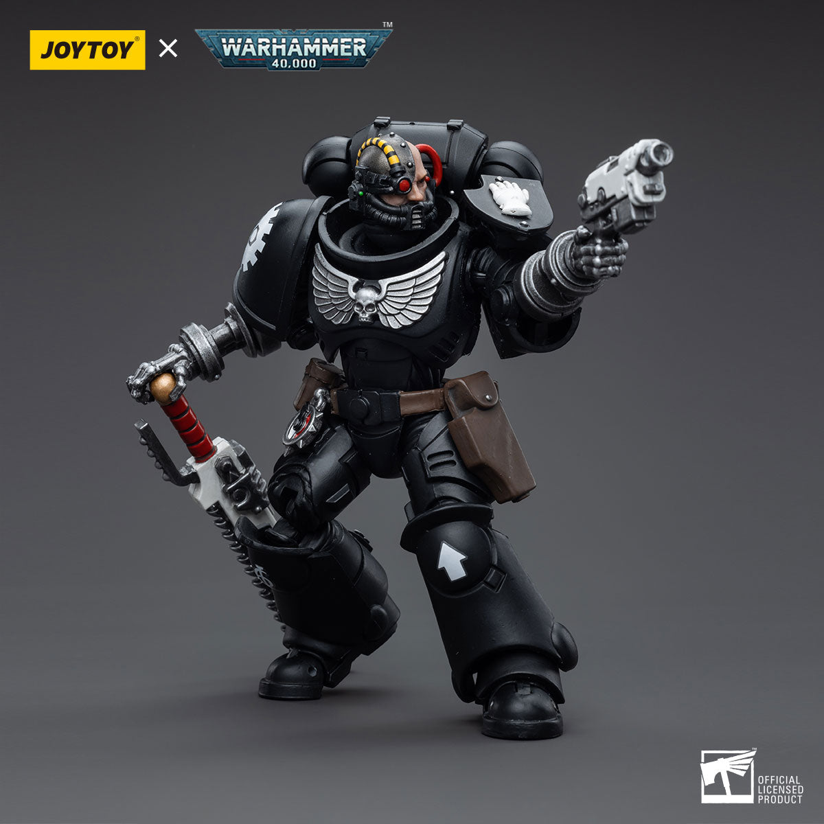 JOYTOY 1/18 Scale 3.75 Inch Warhammer 40K Iron Hands Intercessors Action Figure Set (4 Pack) - Perfect for Collectors, Tabletop Gaming, and Warhammer 40K Displays
