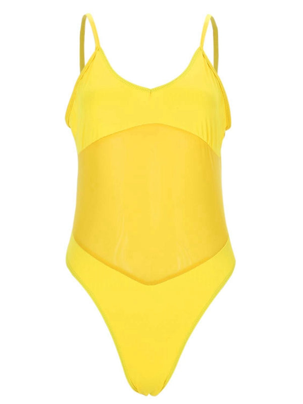 ZASUWA Women's Sexy Sheer Mesh Bodysuit - Lingerie One Piece for Date Night & Boudoir Photography