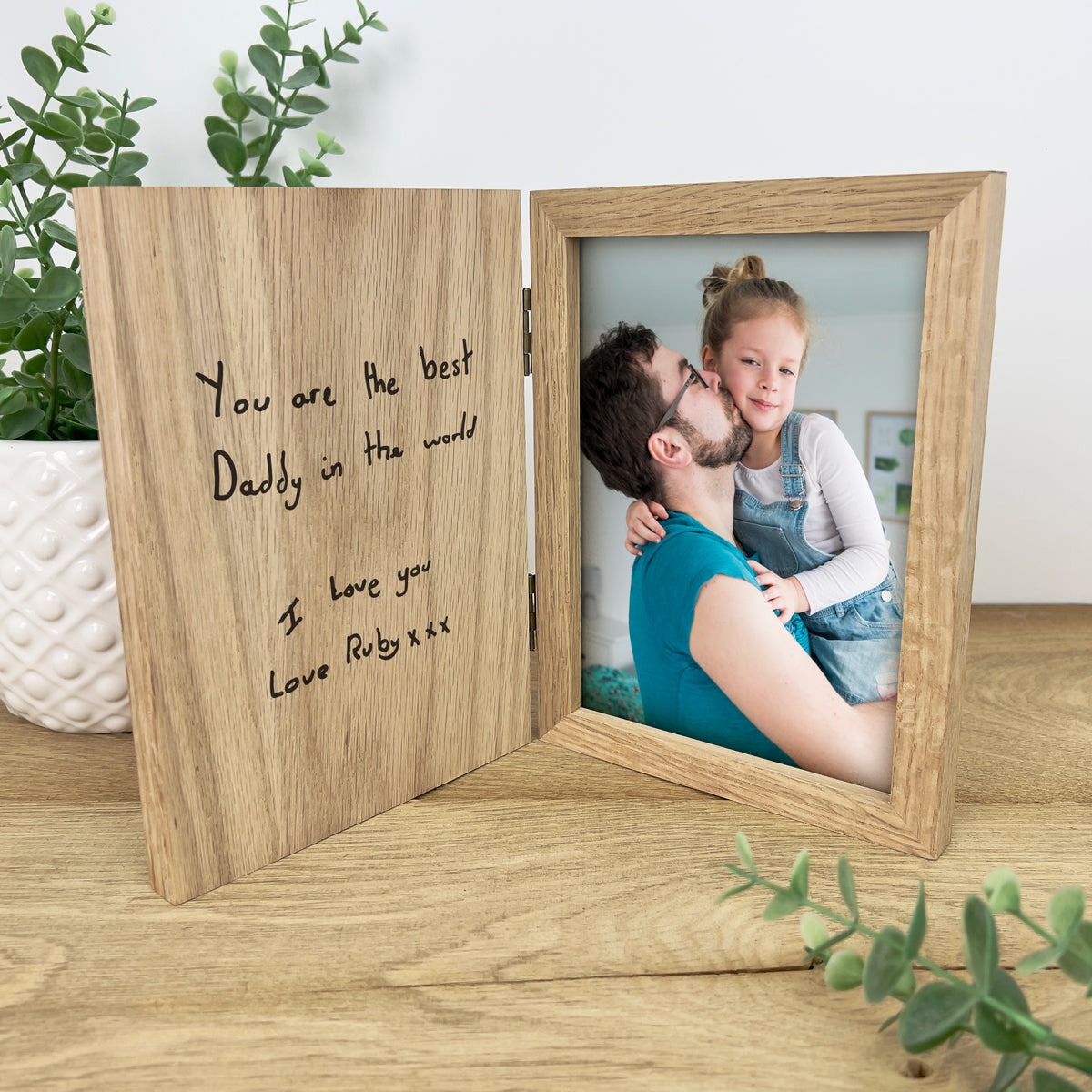 Custom Handwriting Book Photo Frame - Personalized Gift for Birthdays, Anniversaries & Home Decor (Great for Nursery, Office or Wall Display)