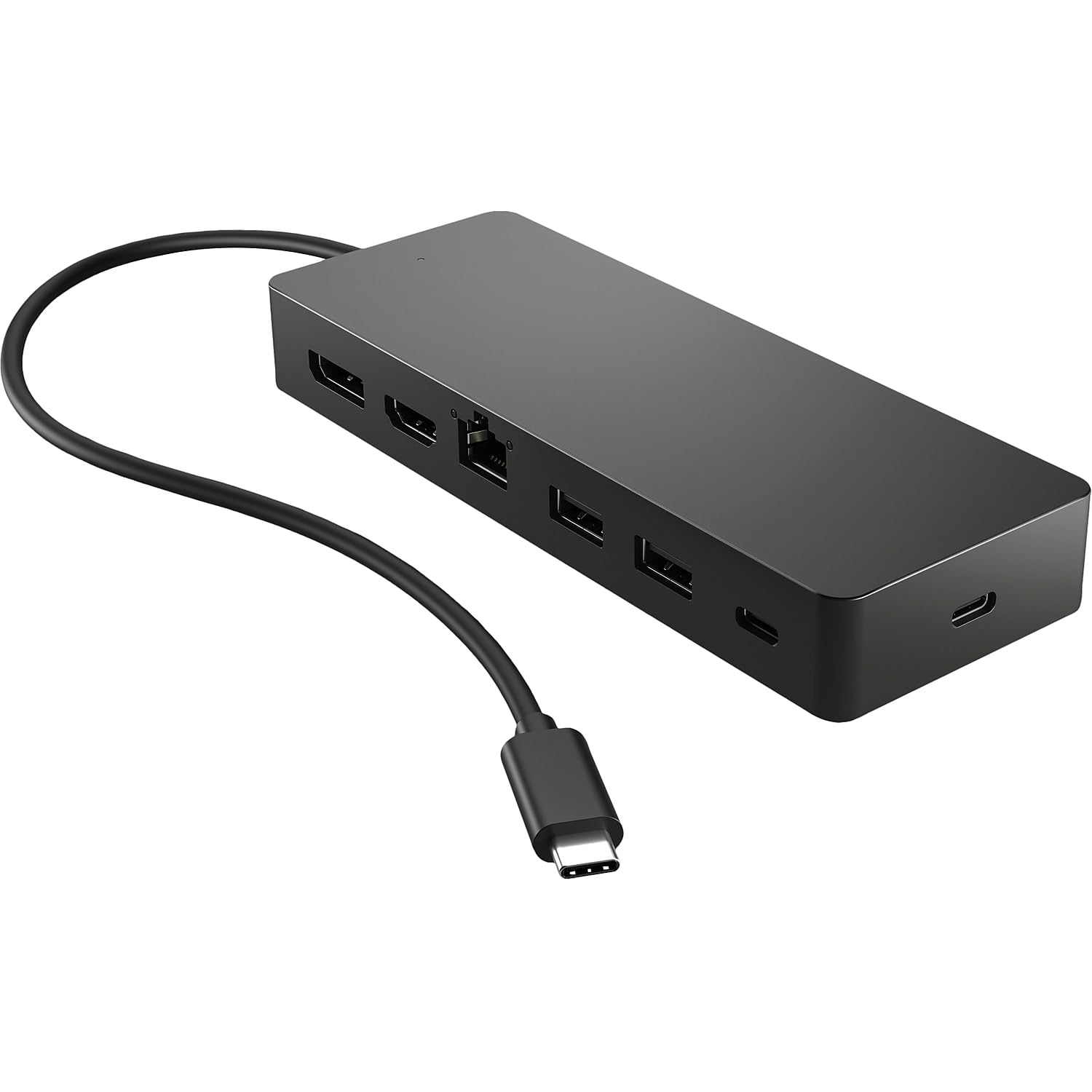 HP Universal USB-C Multiport Hub - 7-in-1 Adapter with 4K HDMI, USB 3.0, Ethernet, SD/TF Card Reader - Perfect for MacBook, Chromebook, Laptop & Desktop Workstations