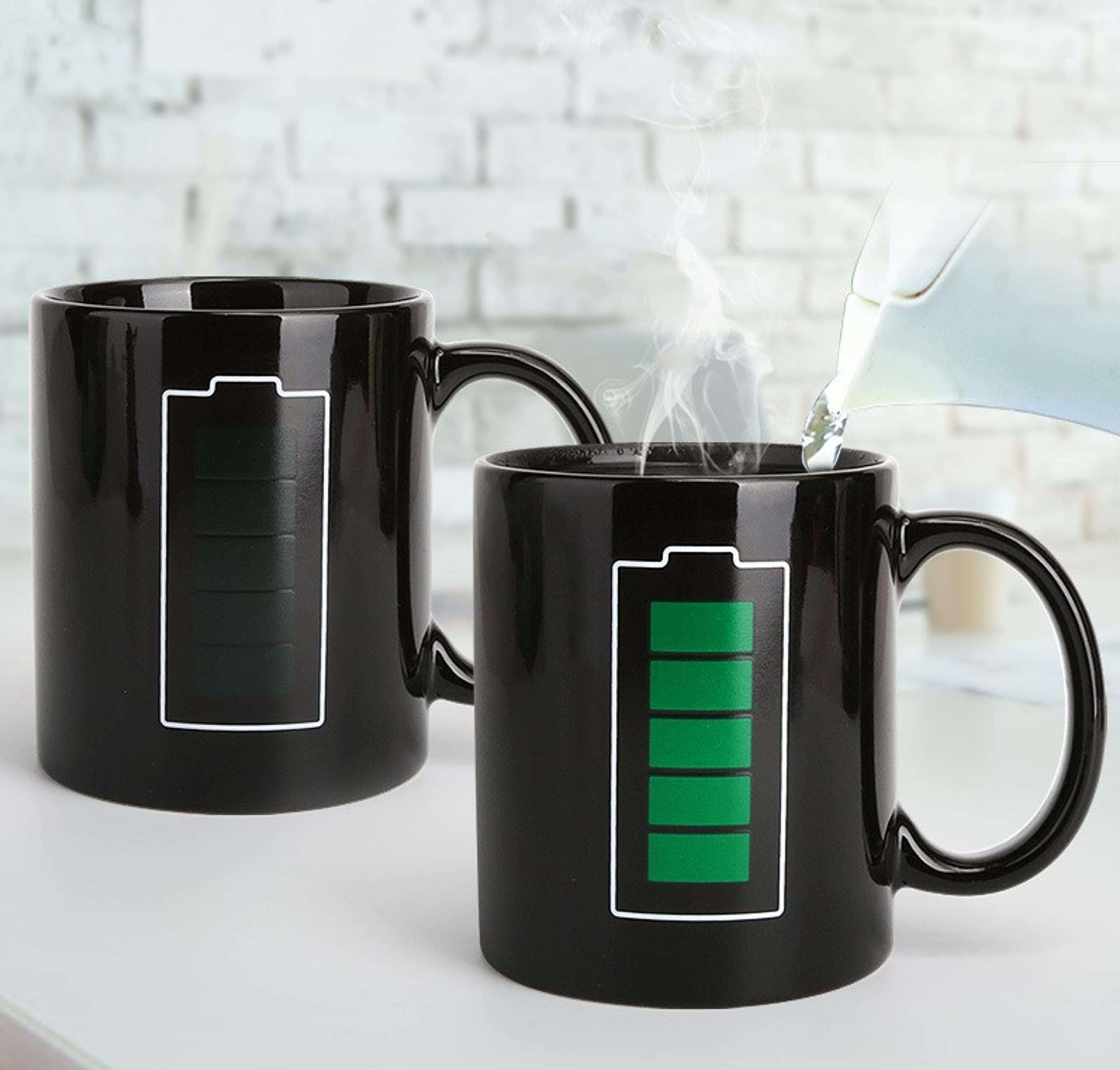 Heat Sensitive Color Changing Coffee Mug - 12oz Magic Ceramic Cup with Fun Heat-Activated Design, Great for Gifts & Office Use (Battery Not Included) | Perfect for Coffee Lovers, Novelty Gifts & Home Decor