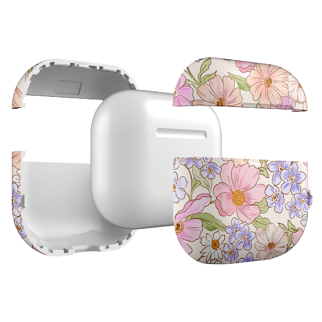 Lillia Flower AirPods Case Cover - Cute Floral Design Protective Case for Apple AirPods 1/2/3 Pro - Perfect Gift for Women Girls, Ideal for Daily Use, Travel & Work Accessories