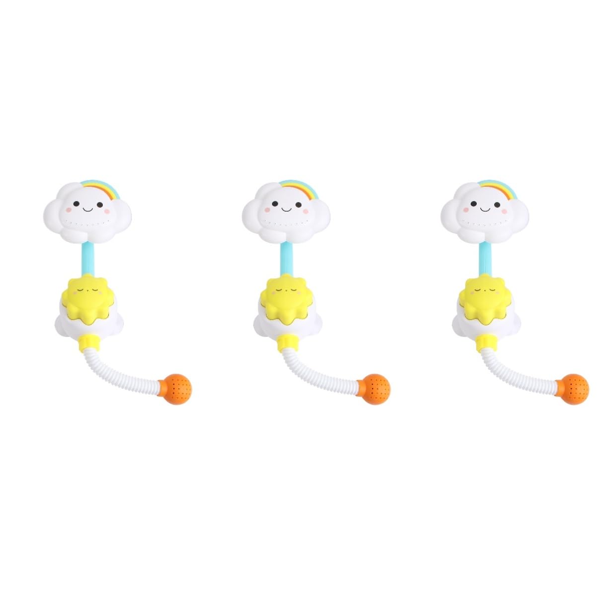 TOYANDONA 3-Piece Bath Toys Set for Kids - Fun Water Play Toys for Pool, Beach, Bathtub & Shower - Durable Floating Bathroom Toys for Toddlers & Babies (Perfect for Sensory Play & Bath Time Fun)
