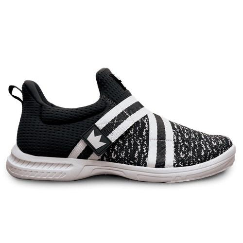 Brunswick Men's Slingshot Black & White Bowling Shoes - Lightweight & Comfortable for League Play & Casual Bowling