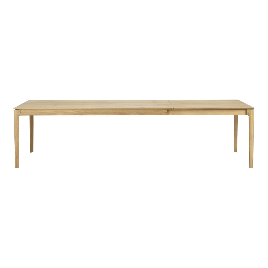 Extendable Rectangular Dining Table - Bok Expandable Wooden Table for Small Spaces | Perfect for Family Dinners & Entertaining Guests